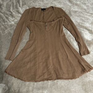 Delia’s Brown Long Sleeve Dress